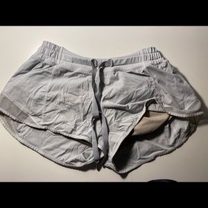 Lululemon White Hotty Hot Shorts